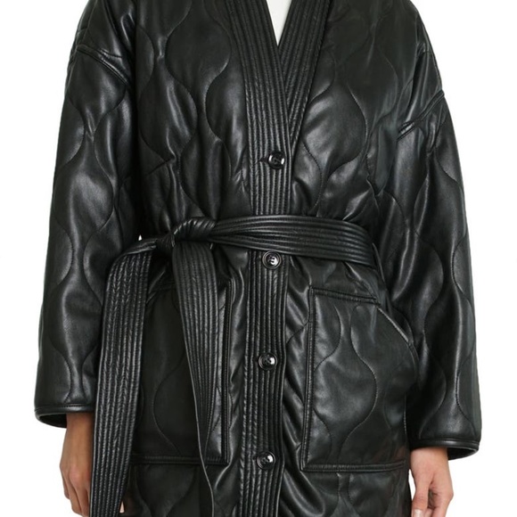 EUC Pistola Denim Fallon Long Sleeve Quilted Kimono Jacket L $238 - Picture 2 of 4